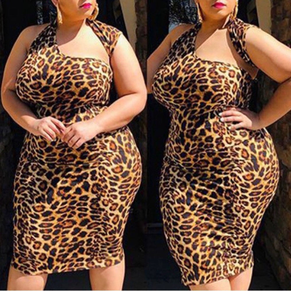Animal Print Bodycon Dress